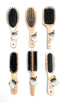 Haarbürste Holzbürste Rundbürste Massagebürste Haar Bürste Haarkamm Fönbürste