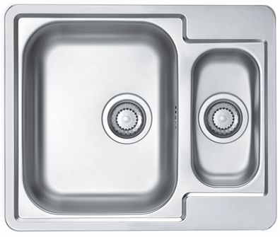 Küchenspüle 61,5x50cm Edelstahl Einbauspüle Line 50 Schrank ab 60 cm
