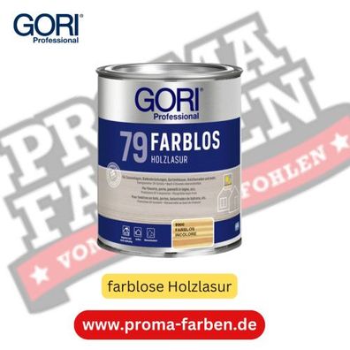 Gori 79 Farblos Holzlasur 2,5l farblos