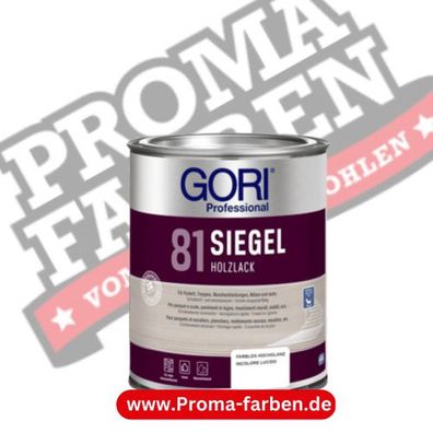 Gori 81 Siegel Holzlack HG 2,5000 l (Klarlack)