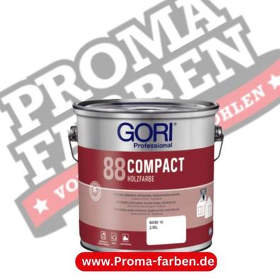 Gori 88 Compact Holzfarbe 2,50 l weiß