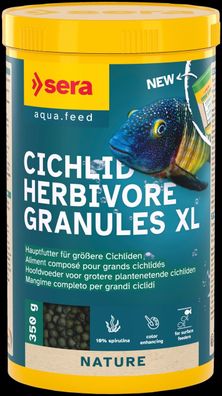 Sera Cichlid Herbivore Granules XL 1000ml - 350g Hauptfutter für Cichliden