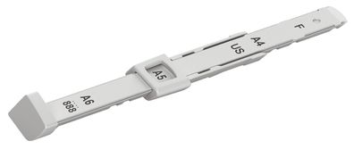 Leitz 1727-00-85 Anschlagschiene für Locher NeXXt Serie - Kunststoff, hellgrau