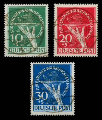 BERLIN 1949 Nr 68-70 zentrisch gestempelt ATTEST X6A9042