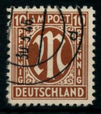 BIZONE AM-POST Nr 6z gestempelt X760BAA