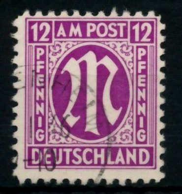 BIZONE AM-POST Nr 7z gestempelt X760C7A