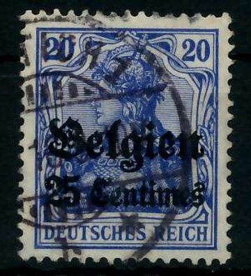 BES 1WK LP Belgien Nr 4I gestempelt X77B282