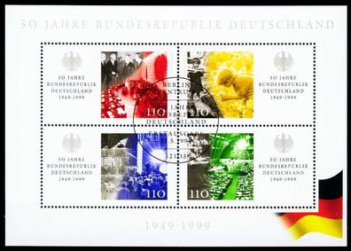 BRD BUND BLOCK Kleinbogen 1999 Block 49-ESST-BE S53CCDA