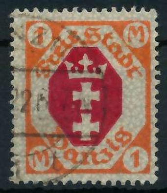 DANZIG 1921 Nr 83X gestempelt gepr. X88D232