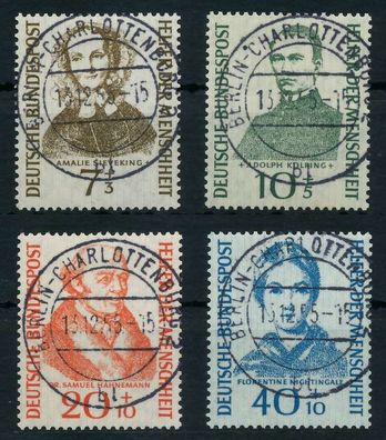 BRD BUND 1955 Nr 222-225 zentrisch gestempelt Charlottenburg X642616