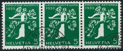 Schweiz Zusammendruck Nr W12R gestempelt 3ER STR X728F3E