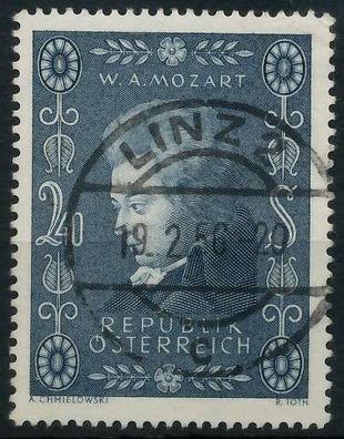 Österreich 1956 Nr 1024 zentrisch gestempelt X75E6E2