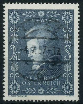 Österreich 1956 Nr 1024 zentrisch gestempelt X75E6EA