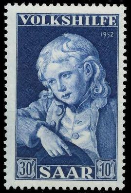 Saarland 1952 Nr 340 postfrisch X784112