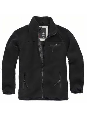 Brandit Jacke Teddyfleece Jacket in Black