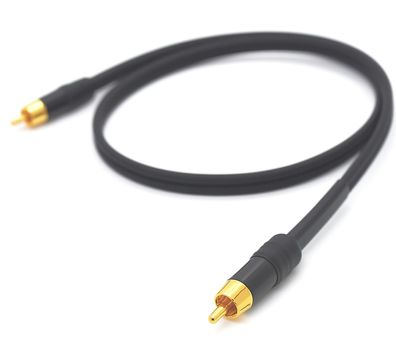 Sommercable -Onyx 2025- HighEnd Mono-Cinchkabel für Subwoofer - Schwarz