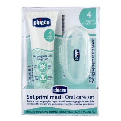 Chicco Baby Zahnpflegeset mit 30ml Zahnungsgel und Fingermuldenbürste