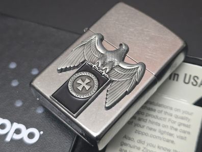 Zippo Reichsadler Adler EK (Custom PIN Style) Lighter Streetchrome SC #373