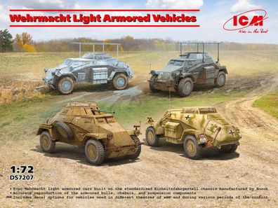 ICM Wehrmacht Light Armored Vehicles 7207 in 1:72 ICM 3317207 Bausatz
