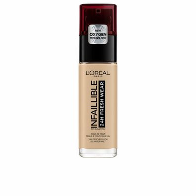 L'Oréal Paris Foundation Infaillible 32h Fresh Wear, 125 Natural Rose, LSF 25, 30 ml