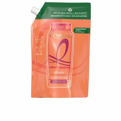 L'Oréal ELVIVE DREAM LONG Rekonstruktives Shampoo-Nachfüllpack, Öko-Pack, 500 ml