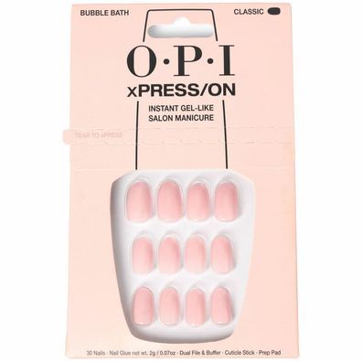 OPI xPRESS/ON Kunstnägel, Nagellack Ton #Bubble Bath 30 u