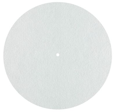 Dynavox -PM 2- Plattentellerauflage aus Filz - für Plattenspieler - weiss