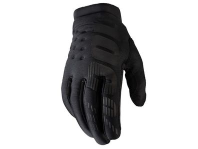 100% Brisker Cold Weather Glove L black - warmer MTB-Handschuh mit Top-Grip