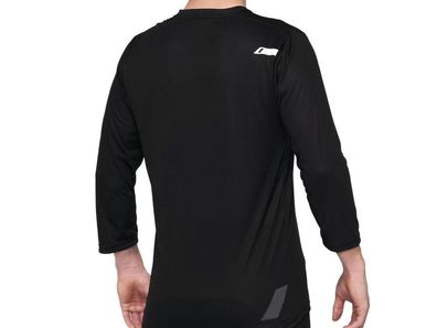 100% Airmatic 3/4 Sleeve Jersey M black - atmungsaktives MTB-Trikot fér Trailkomfort