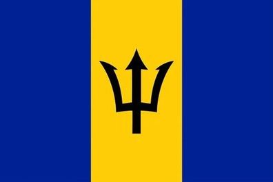 Barbados Flagge Aufkleber Sticker Fahne selbstklebend 5-60cm breit ES-FL-BAR
