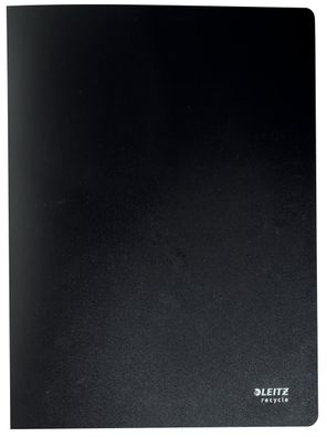 Leitz 4676-00-95 Sichthüllenmappe Recycle - A4, 20 Hüllen, PP, , schwarz