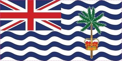 Britisches Territorium im ind. Ozean Sticker Fahne selbstklebend 5-60cm ES-FL-BIO