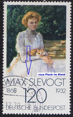 Germany BUND [1978] MiNr 0988 F10 I ( O/used ) [03] Gemälde Plattenfehler