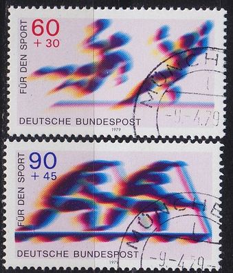 Germany BUND [1979] MiNr 1009-10 ( O/used ) Sport
