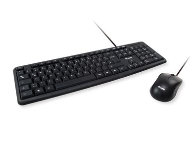 Equip 245201 Equip Kabelgebundene Kombi Keyboard+Mouse, schwarz, spanisch