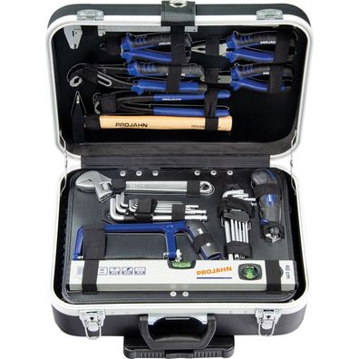 Projahn Werkzeugtrolley Set 130 tlg., universelles Sortiment in robustem Trolley