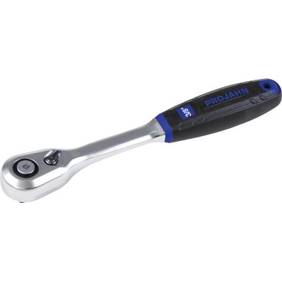 Projahn 3/8" Umschaltknarre mit 48 Zähnen, robuster Grobverzahnung, schlankes Design