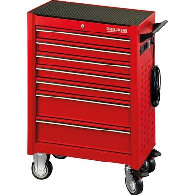 Projahn Werkstattwagen Universe, Rot, bestückt 171tlg, 7 Schubladen, PR6501-111