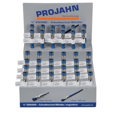Projahn Verkaufsdisplay 24 x Bit-Halter 2771 12x Bit-Halter 2772