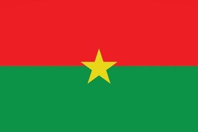 Burkina Faso Flagge Aufkleber Sticker Fahne selbstklebend 5-60cm breit ES-FL-BFA