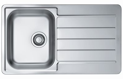 Küchenspüle 86x50cm Edelstahl Einbauspüle Line 20 Schrank ab 45 cm