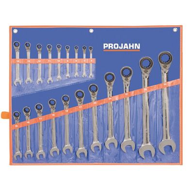 Projahn GearTech Schlüssel Satz 20 tlg. in Rolltasche, umschaltbar, PR3501