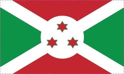 Burundi Flagge Aufkleber Sticker Fahne selbstklebend 5-60cm breit ES-FL-BRD