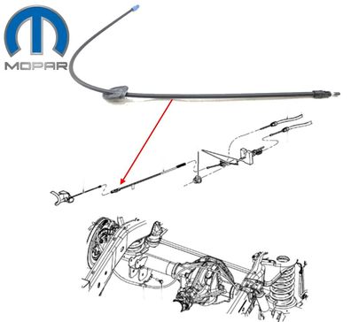 Handbremsseil vorne RAM 1500 Bj:10-25 (Gen.4) MOPAR