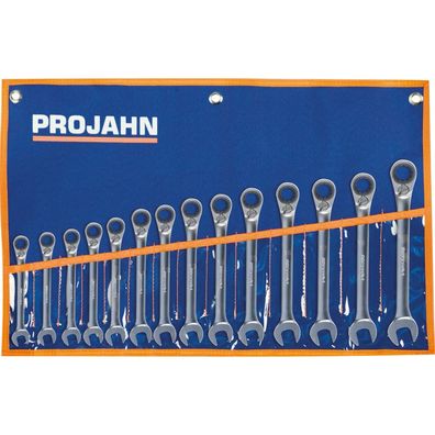 Projahn GearTech Schlüssel Satz 14 tlg. in Rolltasche, umschaltbar, PR3994, 6-19mm