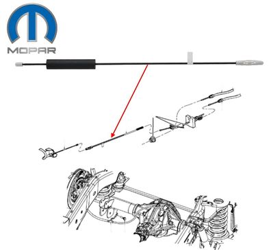 Handbremsseil mitte RAM 1500 Bj:09-25 (Gen.4) MOPAR