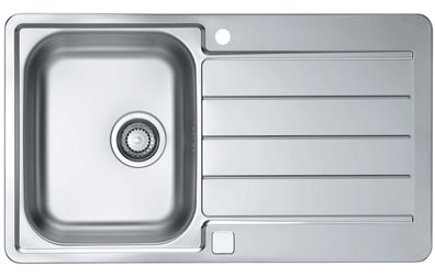 Küchenspüle 86x50cm Edelstahl Einbauspüle Line max 20 Schrank ab 50 cm