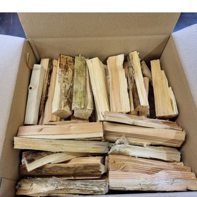 5 kg Anzündholz Fichtenholz im Karton