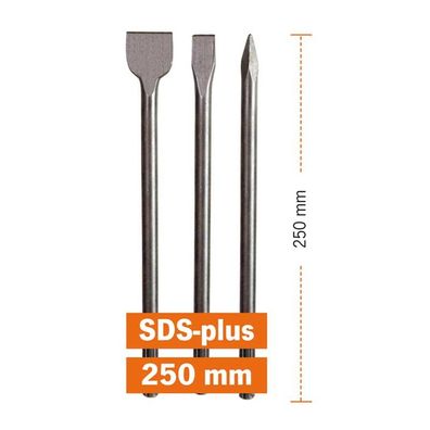 Projahn Meißel Satz 250mm SDS-plus ECO, 3 teiliges Set