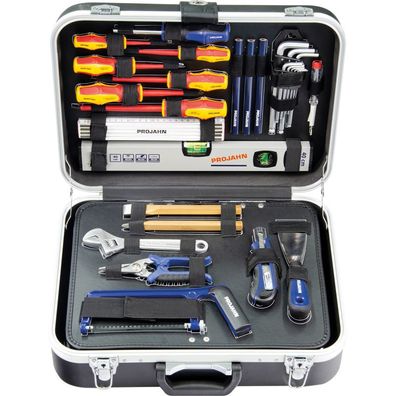 Projahn Werkzeugkoffer Set 128 tlg., hochwertiges Elektro-Werkzeugsortiment, im